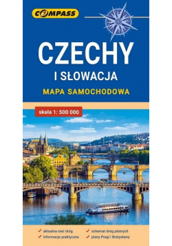 Mapa samochodowa. Czechy i Słowacja