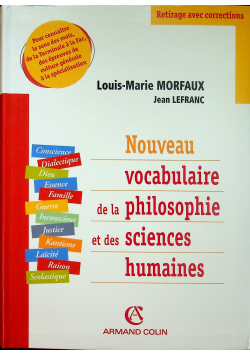 Nouveau vocabulaire de la philosophie et des  sciences  humaines