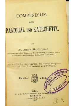 Compedium der Pastoral und Katechetik 1897 r.
