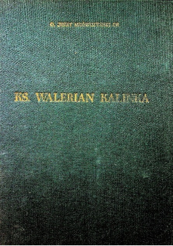 Ksiądz Walerian Kalinka - życie i działalność