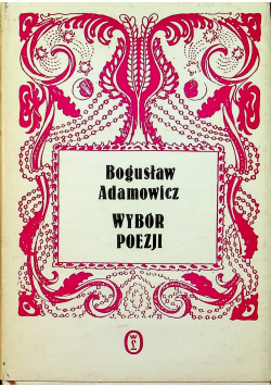 Adamowicz wybór poezji