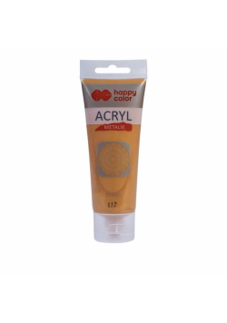 Farba akrylowa 75ml florenckie złoto metalik HAPPY