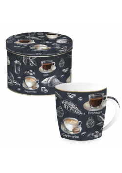 Kubek porcelanowy w ozdobnej puszce 350ml