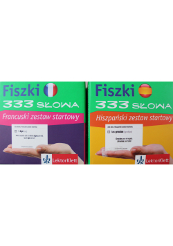 Fiszki 333 słowa Hiszpański / Francuski zestaw startowy