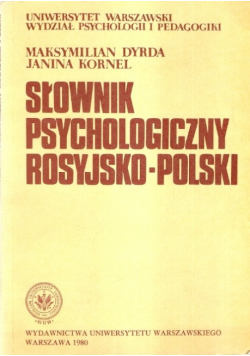 Słownik psychologiczny rosyjsko polski