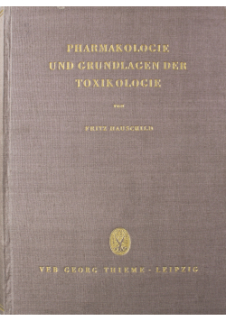 Pharmakologie und grundlagen der toxikologie