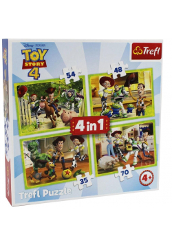 Puzzle 4w1 Ekipa zabawkowa Toy Story TREFL