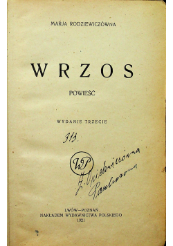 Wrzos 1921 r