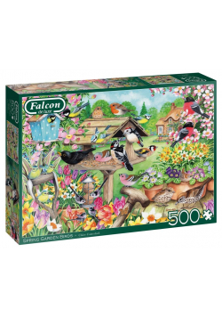 Puzzle 500 Falcon Karmnik dla ptaków wiosną G3