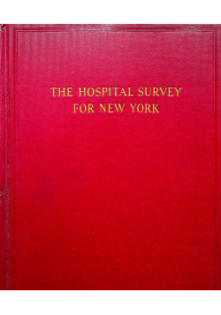 The hospital survey for New York 1937r