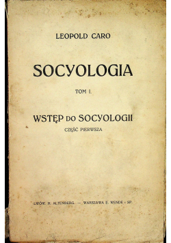 Spcyologia tom I 1912r