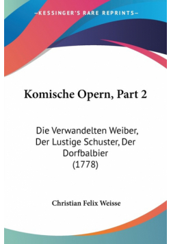 Komische Opern, Part 2