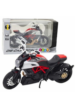 Motocykl metalowy ze światłem i dźwiękim 1:12