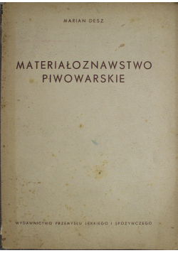 Materiałoznawstwo piwowarskie