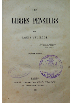 Les libres penseurs 1866 r