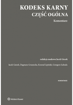 Kodeks karny Część ogólna Komentarz