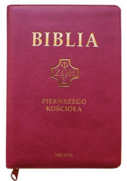 Biblia pierwszego Kościoła złoc. z paginat. purpur