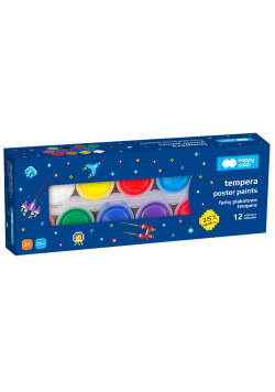 Farby plakatowe Pixi Planet 12 kolorów Happy Color
