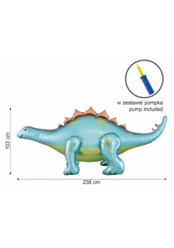 Balon foliowy Dino Stegozaur 238x91x103cm