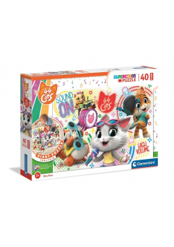 Puzzle 40 podłogowe Super Kolor 44 Cats