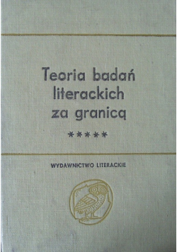 Teoria badań literackich za granicą tom 2 część 3