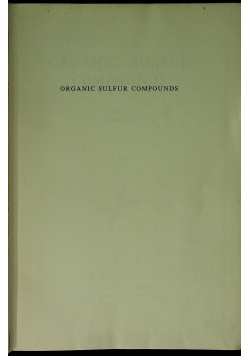 Organic sulflue compounds