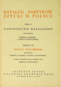 Katalog zabytków w Polsce tom X