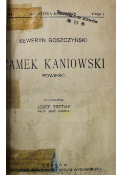 Zamek Kaniowski 1922 r