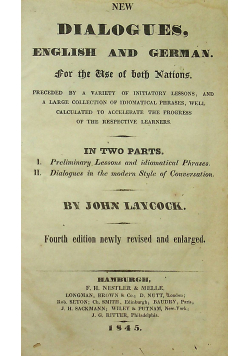 New dialogues english und German 1845 r