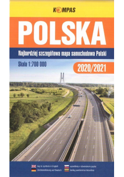 Mapa samochodowa 1:700 000 Polska TW KOMPAS