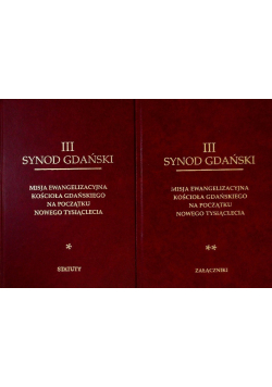 III Synod Gdański Tom 1 i 2