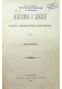 Kazania i szkice 1905r.
