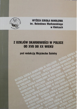 Z dziejów skarbowości w Polsce od XVII do XX wieku
