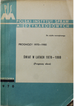 Świat w latach 1970 1980