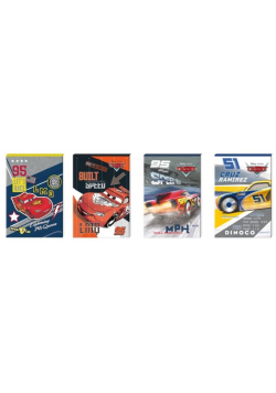 Notes A6/30K z poddrukiem Cars (12szt)