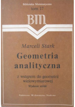 Geometria analityczna tom 17