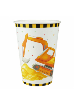 Kubki papierowe plac budowy 8szt