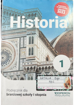 Historia 1 Podręcznik dla branżowej szkoły I stopnia