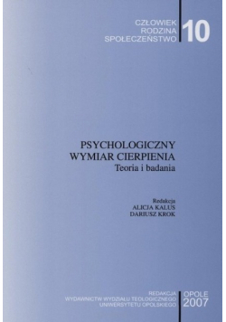Psychologiczny wymiar cierpienia