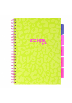 Kołozeszyt Strigo A4 Project Book Neon zielony linia