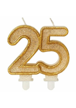 Świeczka urodzinowa "25"