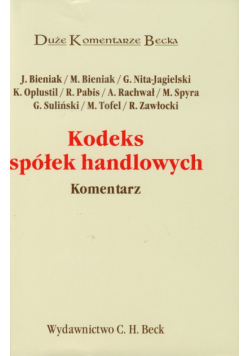 Kodeks spółek handlowych Komentarz