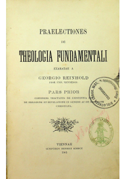 Theologia fundamentali 1905 r.