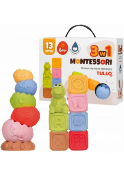 Klocki sensoryczne Zestaw Montessori 13szt
