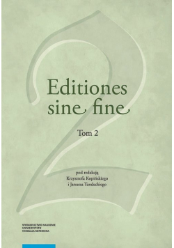 Editiones sine fine Tom 2