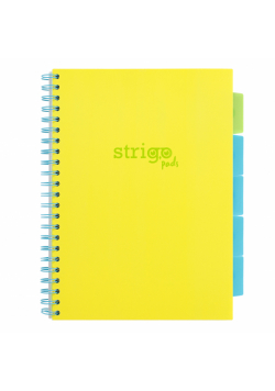 Kołozeszyt Strigo A4 Project Book Neon żółty kratka