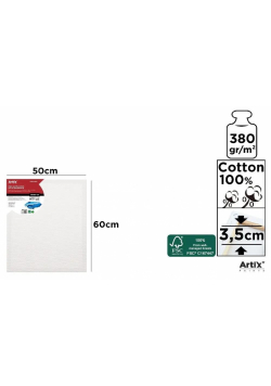 Podobrazie 50x60x3,5cm 380G/m2