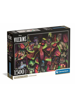 Puzzle 1500 Compact Disney Vilains