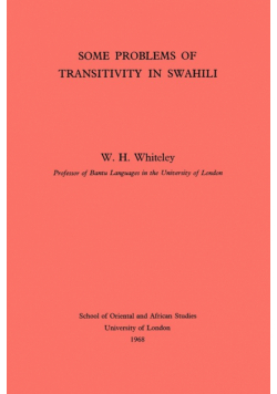 Some Problems of Transitivity in Swahili