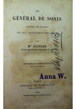 Le General De Sonis 1894 r.
